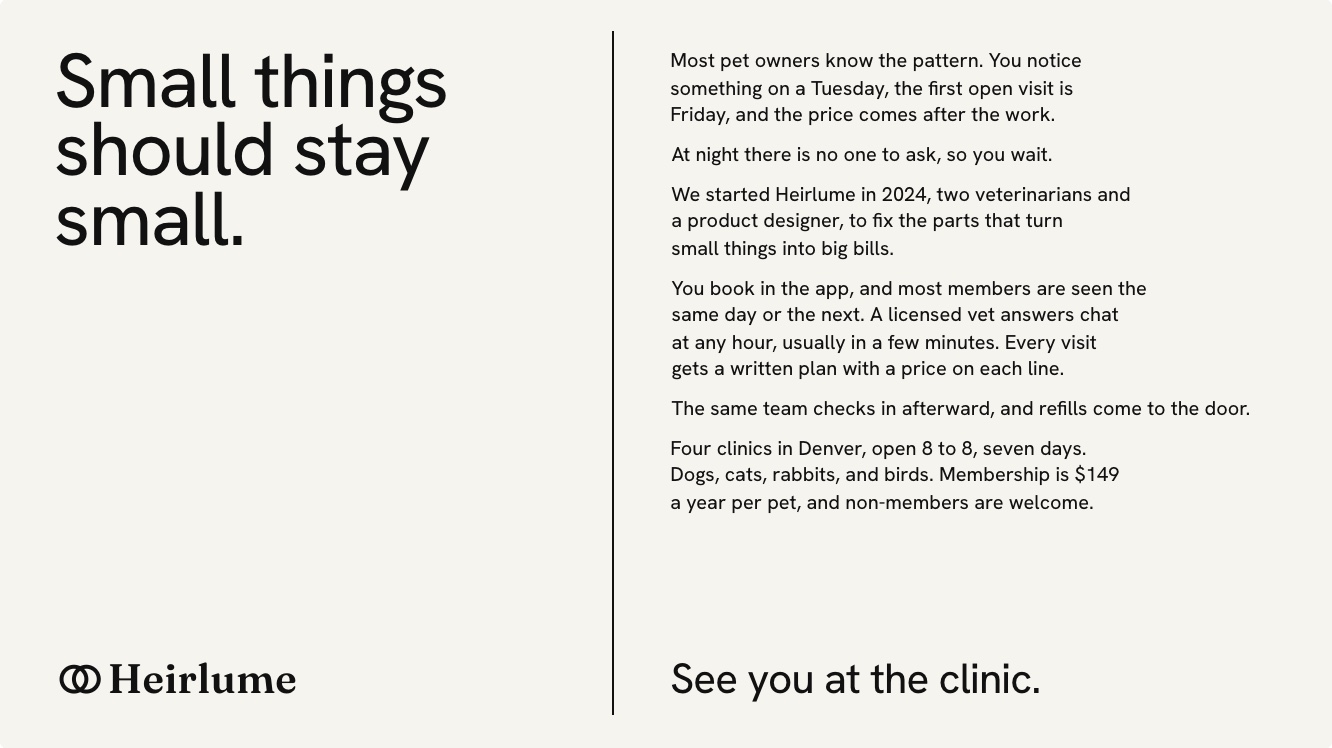 Small things should stay small, beside a short manifesto